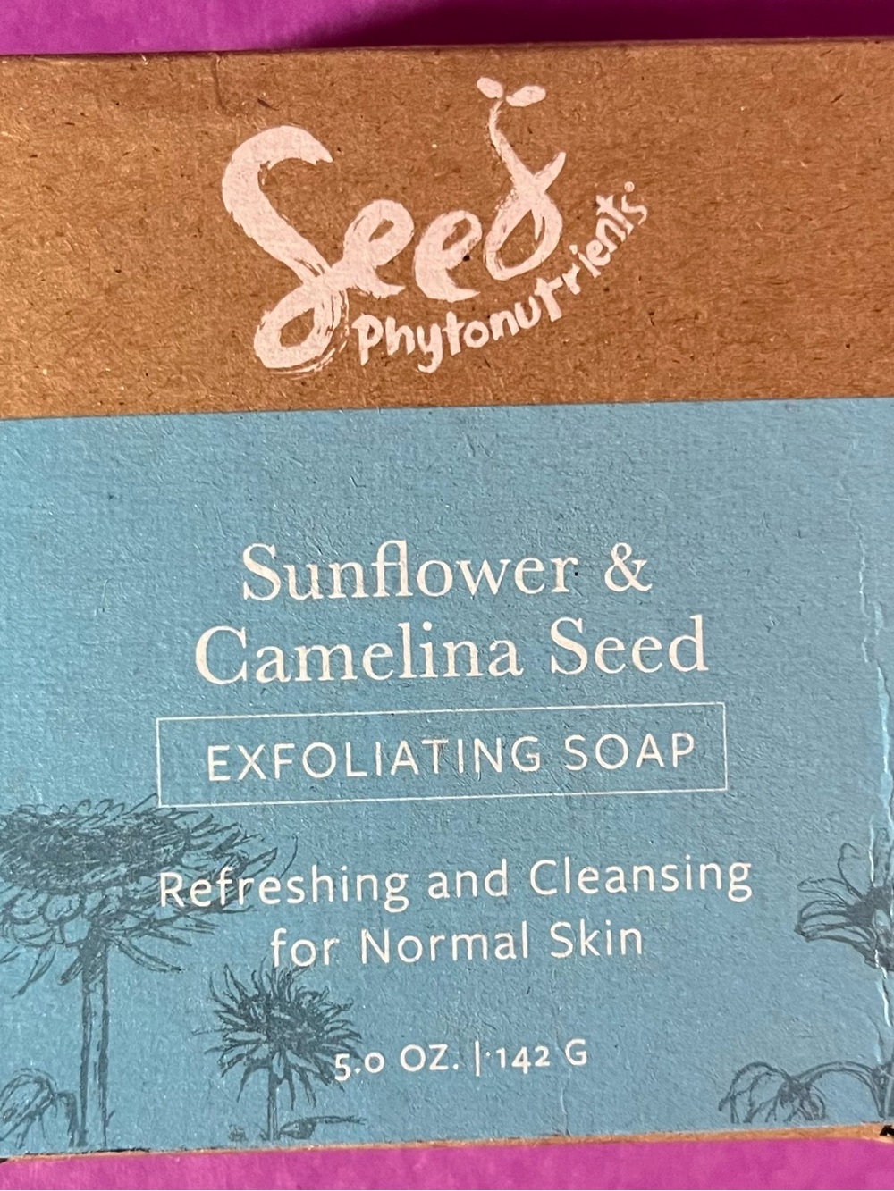 Seed Phytonutrients - Sunflower & Camelina Seed - Exfoliating Soap